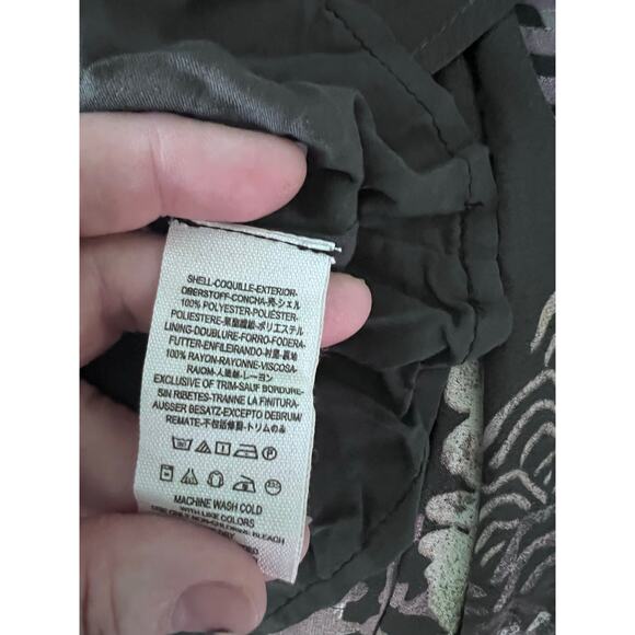 Free People Out Of The Woods Maxi Dress S Gray Raven Combo Side Slit Boho Hippie - Picture 12 of 15